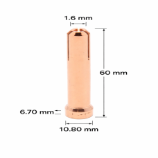 WP-12 TIG COLLET 1.6MM COPPER
